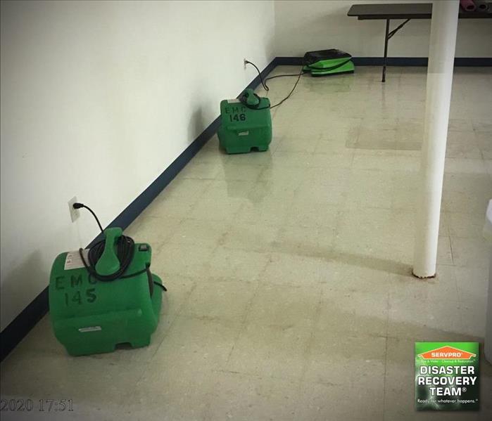 the same commercial building after cleanup and sanitizing from SERVPRO