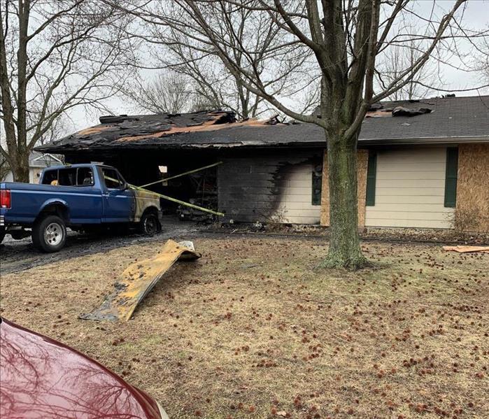 Local house fire that destroyed half of this customer's home. 